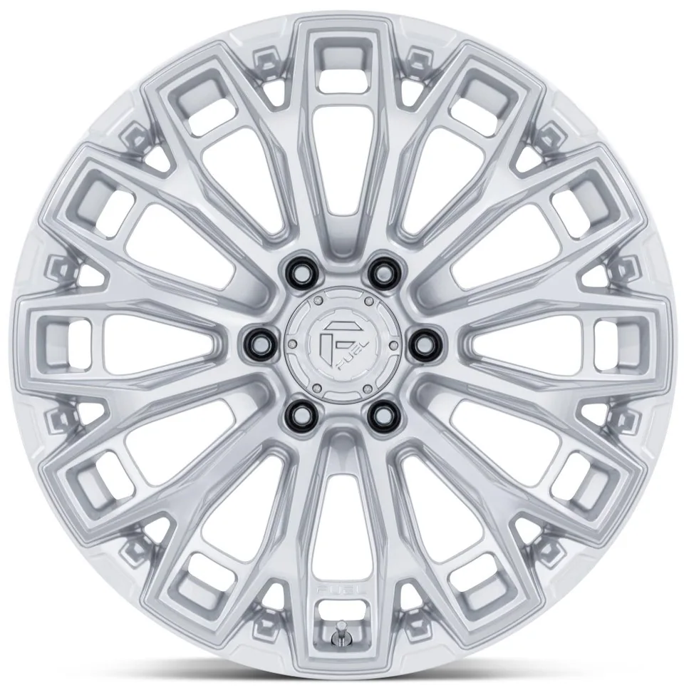 Fuel Off-Road Trax Gloss Silver Machined FC882 2 of 3