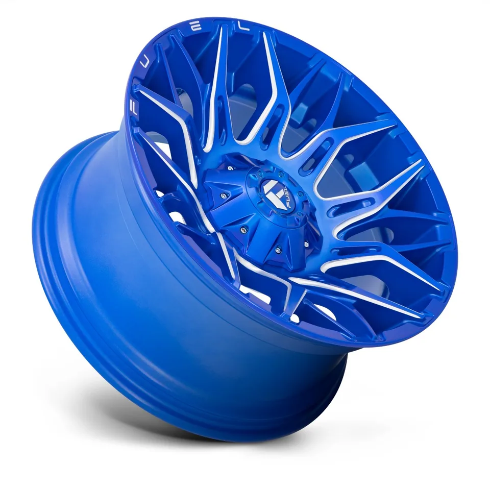 Fuel Off-Road Twitch Anodized Blue Milled D770 2 of 3