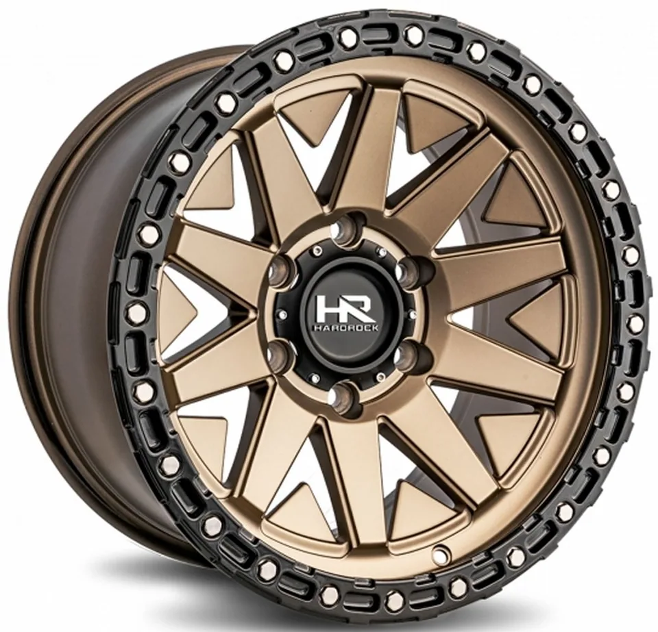 Hardrock Off-Road H106 Matte Bronze w/ Matte Black Lip Ring 9 of 12