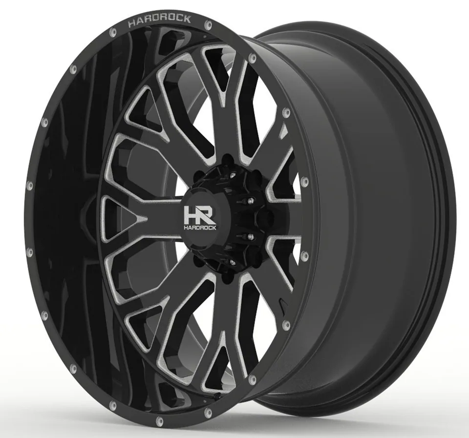 Hardrock Off-Road H504 Slammer Xposed Gloss Black Milled 3 of 3