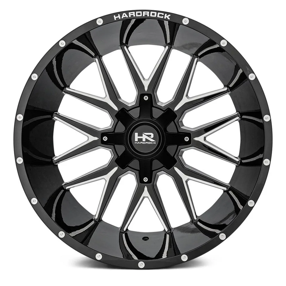 Hardrock Off-Road H700 Affliction Gloss Black Milled 6x135 2 of 3