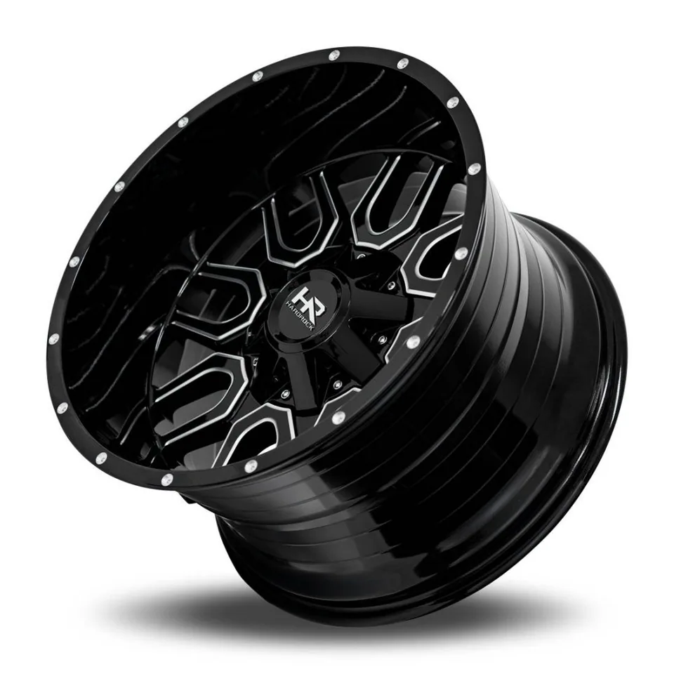 Hardrock Off-Road H709 Commander Gloss Black Milled 6x135 2 of 3