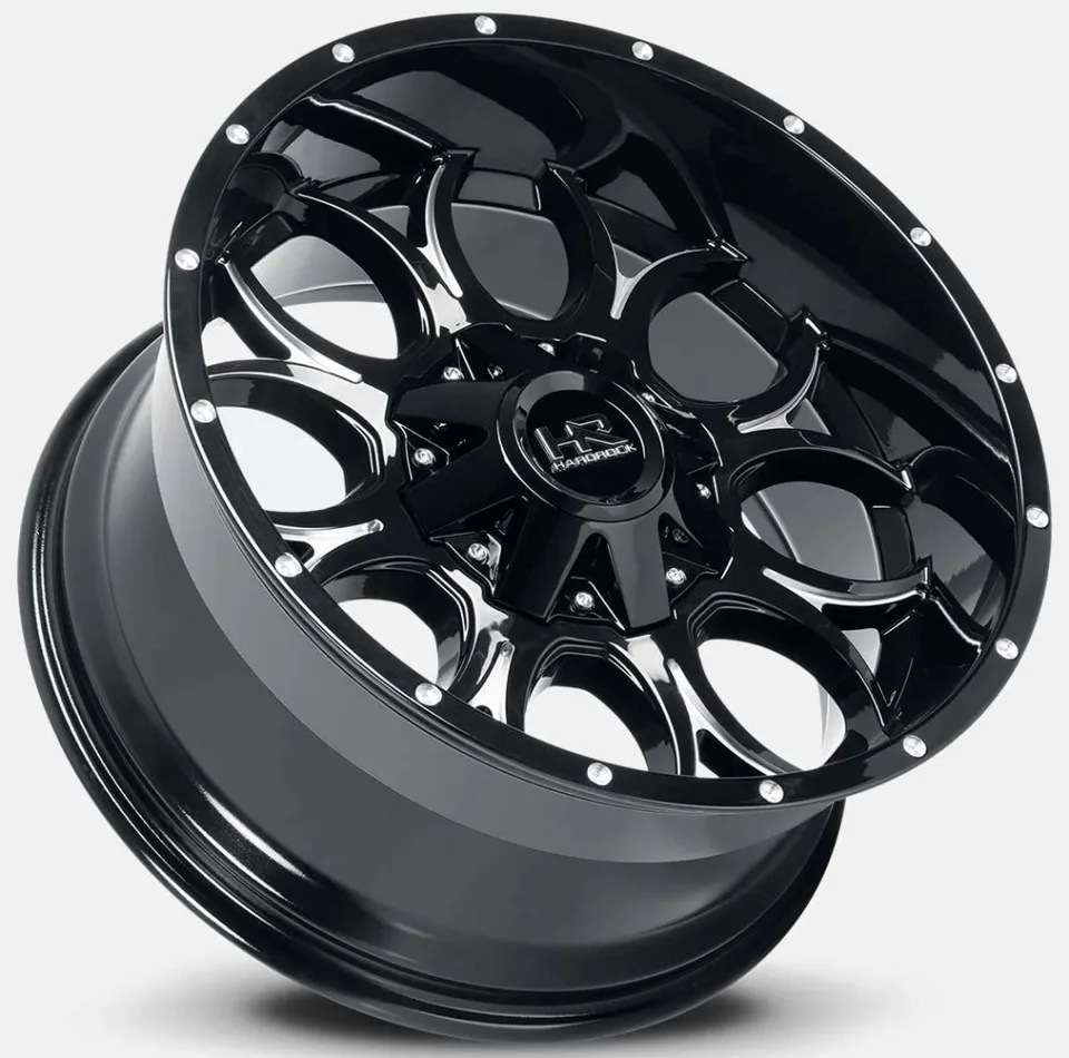 Hardrock Off-Road H713 Gloss Black Milled 6x135 2 of 2