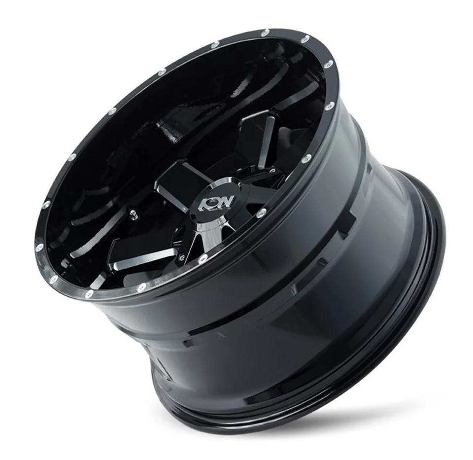 Ion Alloy 141 Gloss Black w/ Milled Spokes 6x135 2 of 3