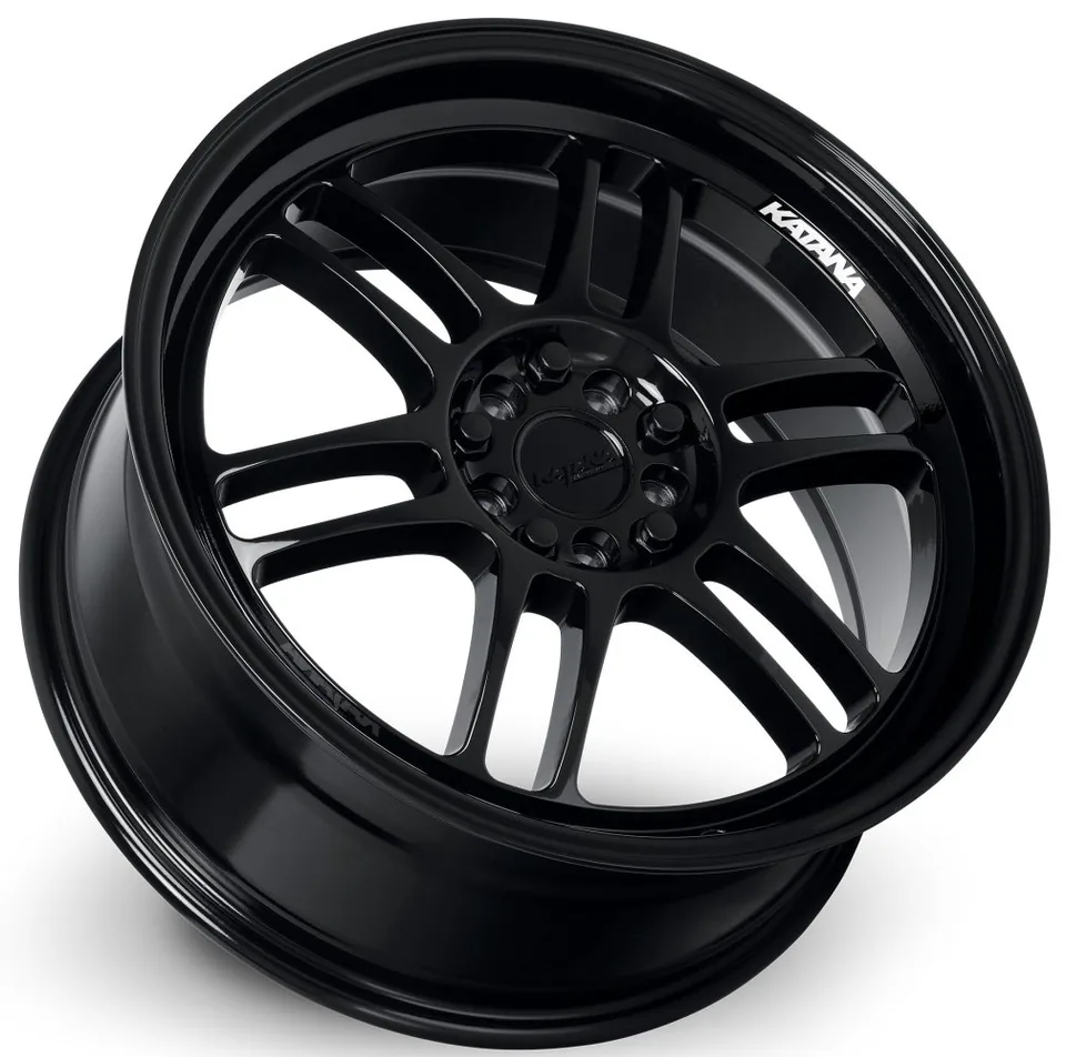 Katana Racing KR02 Gloss Black 5x100 3 of 3