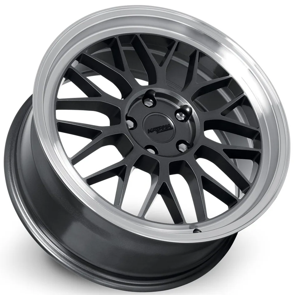 Katana Racing KR06 Gloss Gunmetal Machined Lip 3 of 3