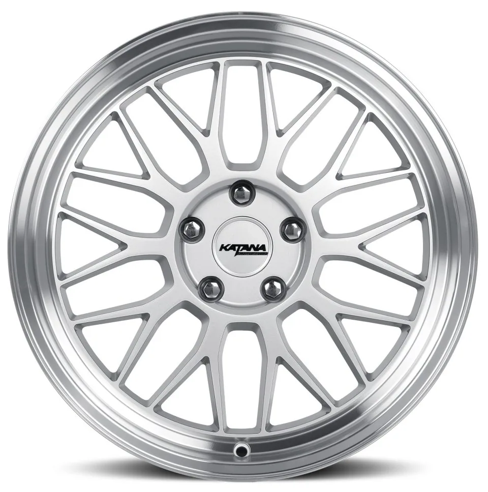 Katana Racing KR06 Gloss Silver Machined Lip 2 of 3