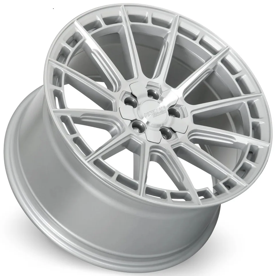 Katana Racing KR11 Gloss Silver Machined 5x100 | 2 of 2