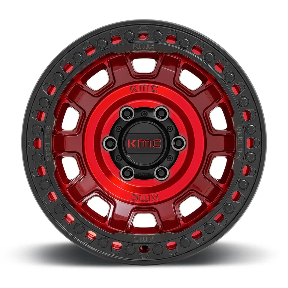 KMC KM236 Tank Beadlock Candy Red 9 of 12
