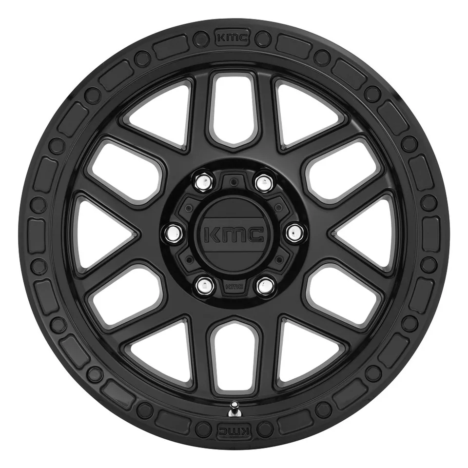 KMC KM544 Mesa Satin Black w/ Gloss Black Lip 2 of 3