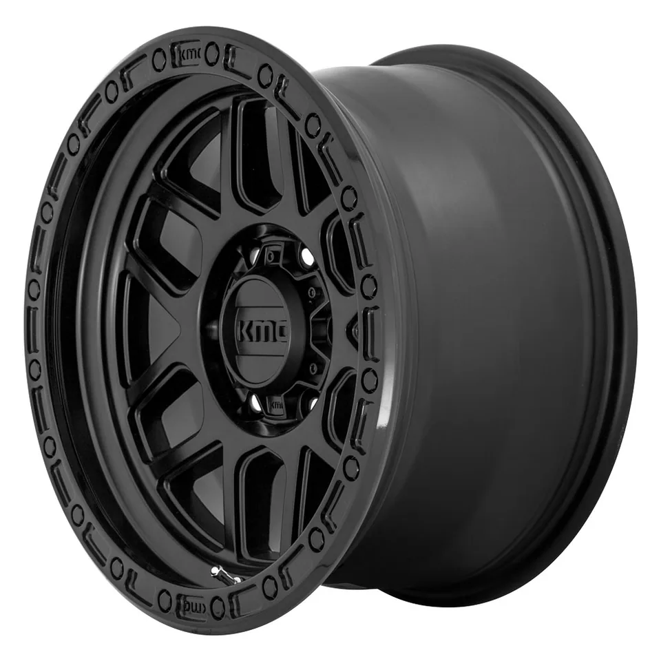 KMC KM544 Mesa Satin Black w/ Gloss Black Lip 3 of 3