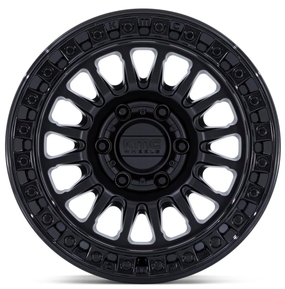 KMC KMC KM552 IMS Matte Black w/ Gloss Black Lip 2 of 3