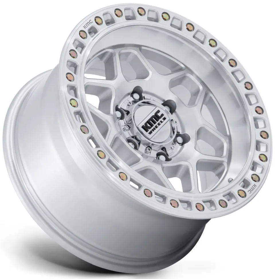 KMC KM553 Torx Gloss Silver Machined 3 of 3