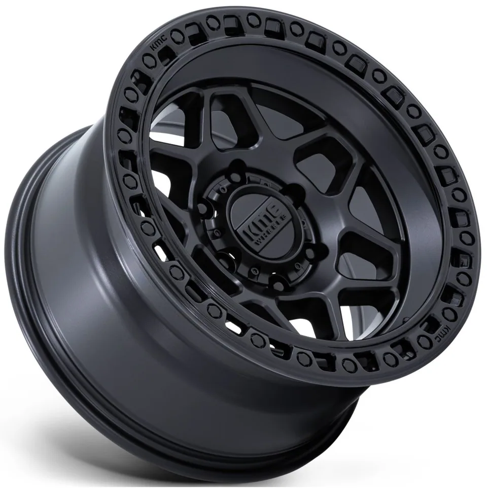KMC KM553 Torx Matte Black w/ Gloss Black Lip 3 of 3