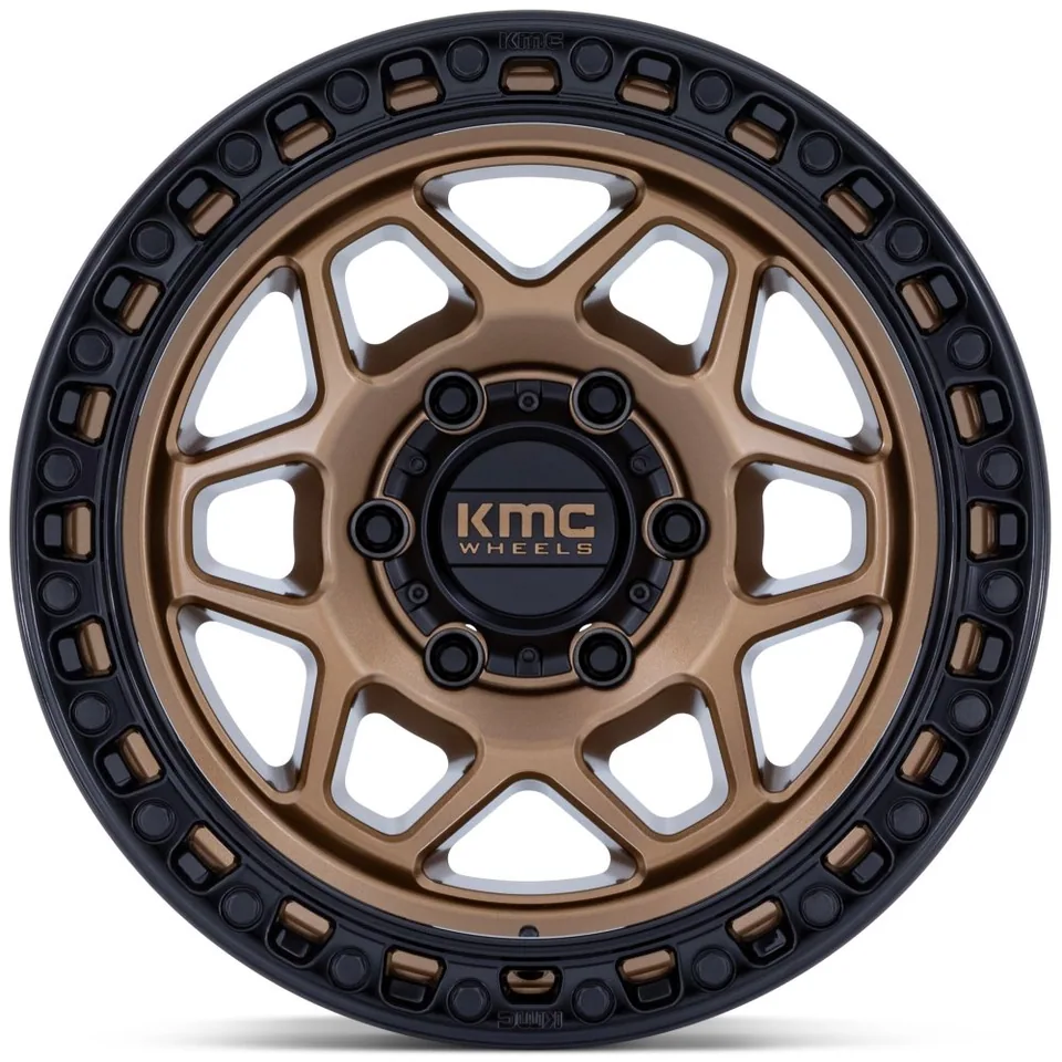 KMC KM553 Torx Matte Bronze w/ Gloss Black Lip 2 of 3