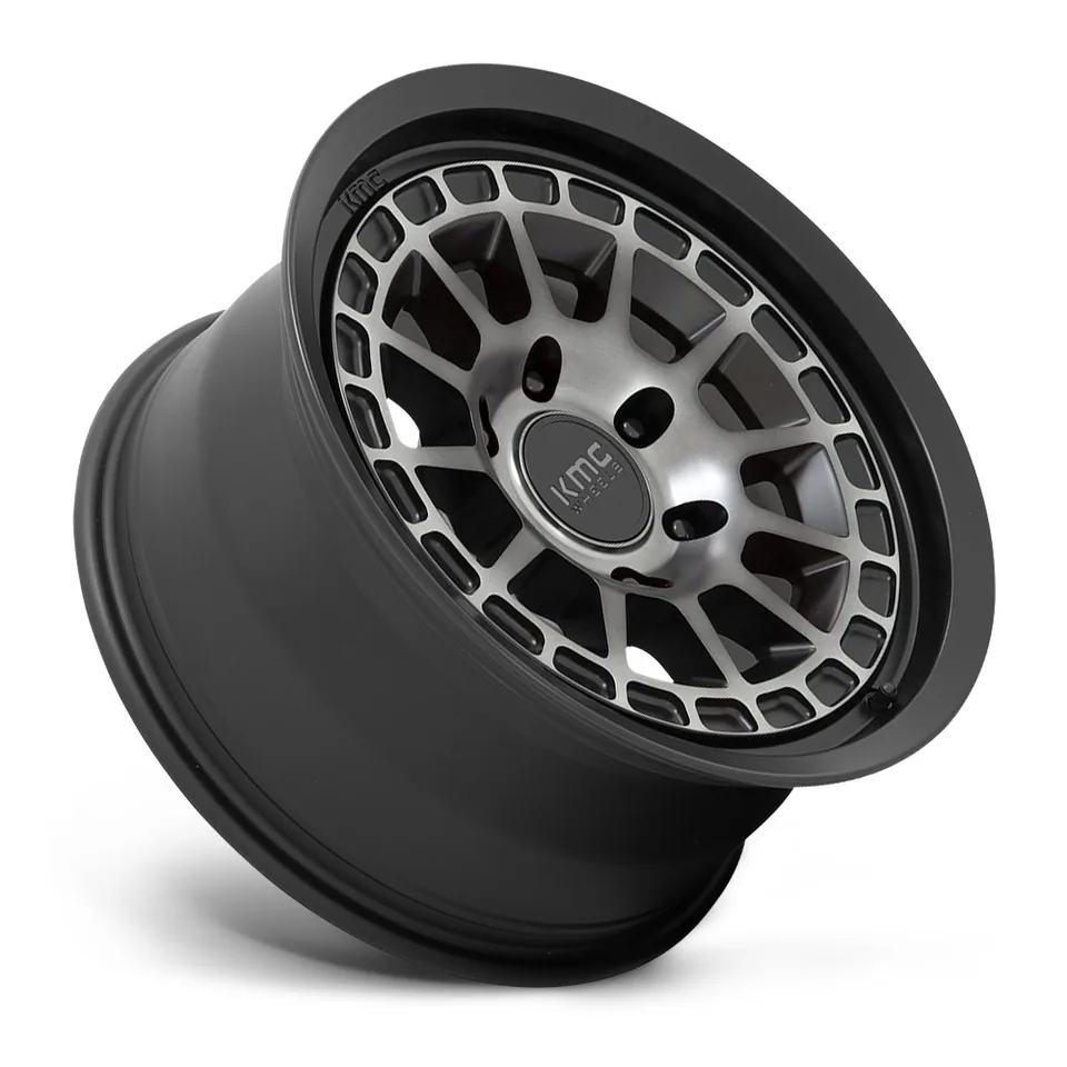 KMC KM719 Canyon Satin Black w/ Gray Tint 2 of 3