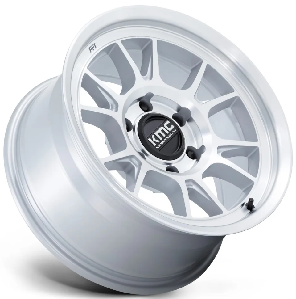 KMC KM729 Range Gloss Silver Machined 2 of 3