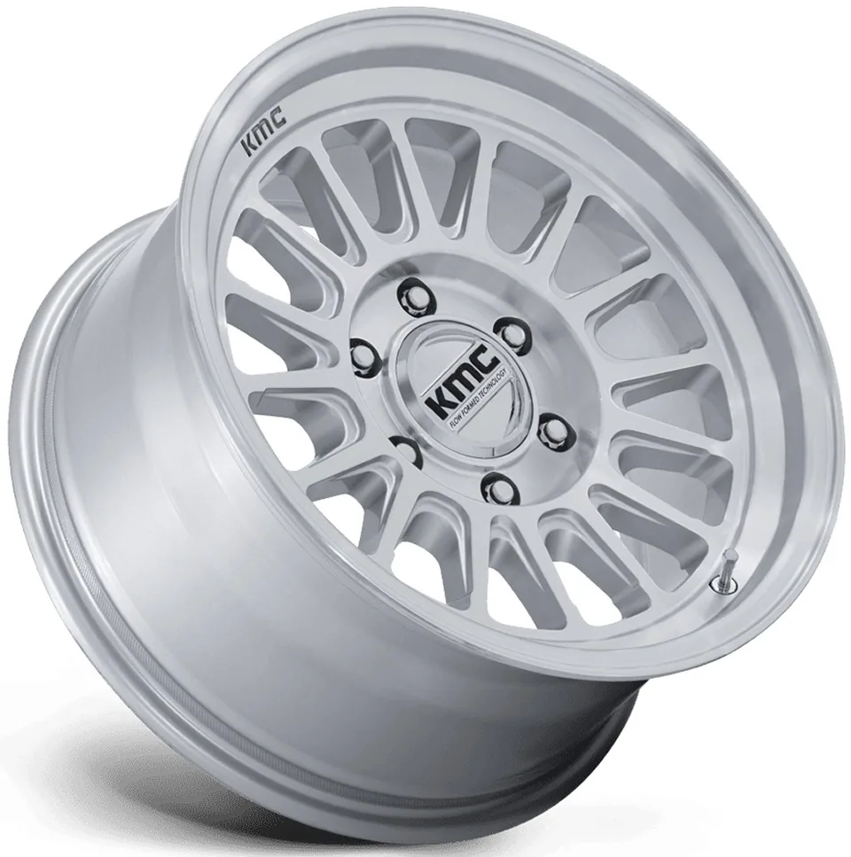 KMC KM733 Impact FFT Gloss Silver Machined 2 of 2