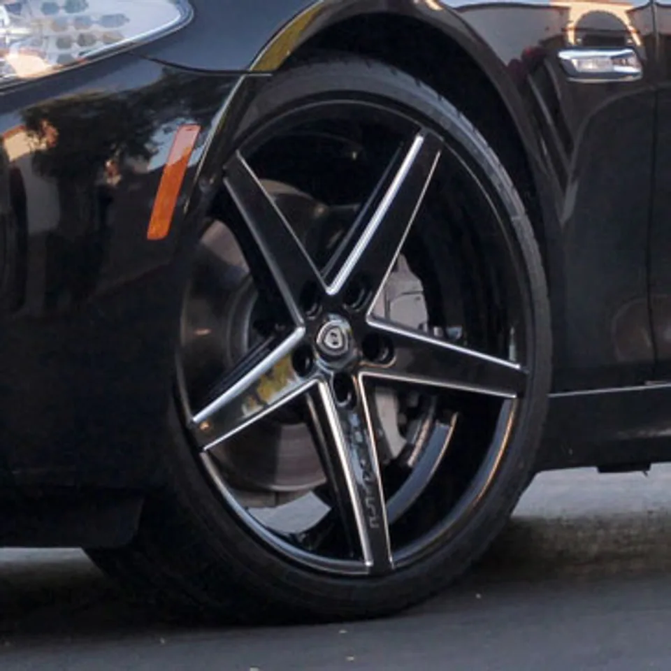 Lexani R-Four Gloss Black w/ Milled Accents 2 of 3