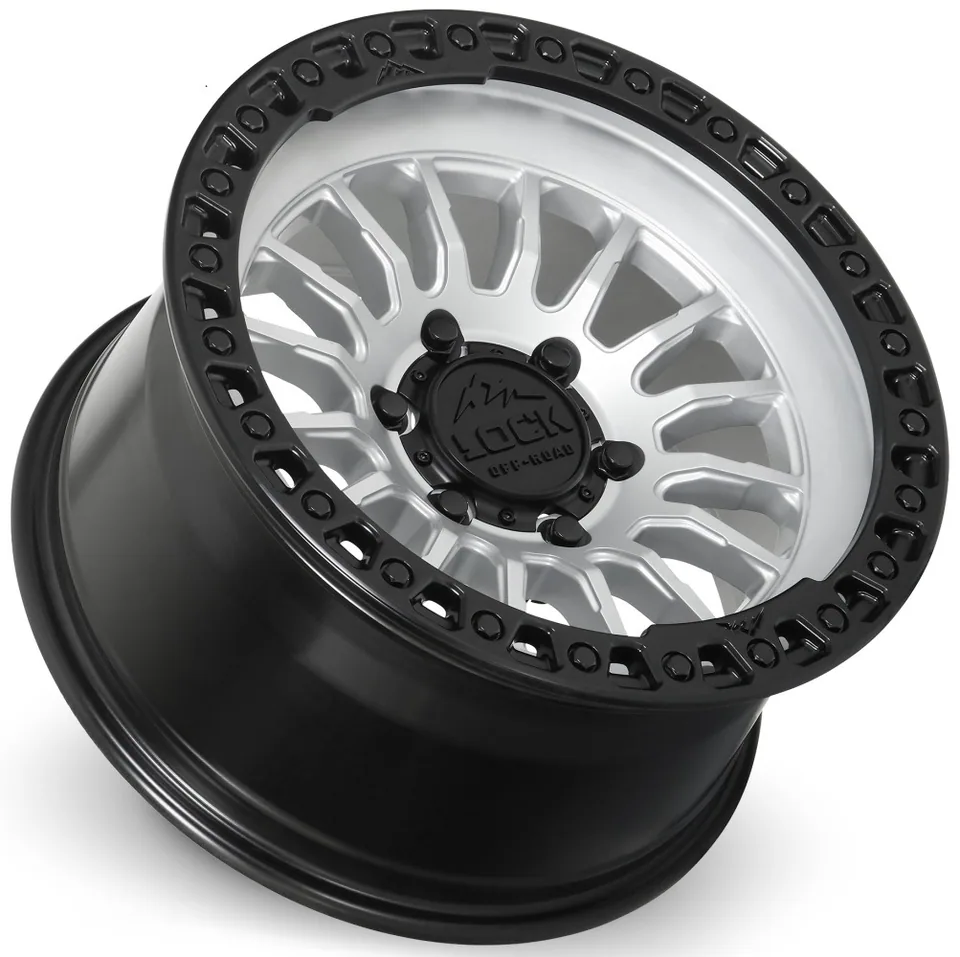 Lock Off-Road Grit Matte Silver w/ Matte Black Ring 2 of 2