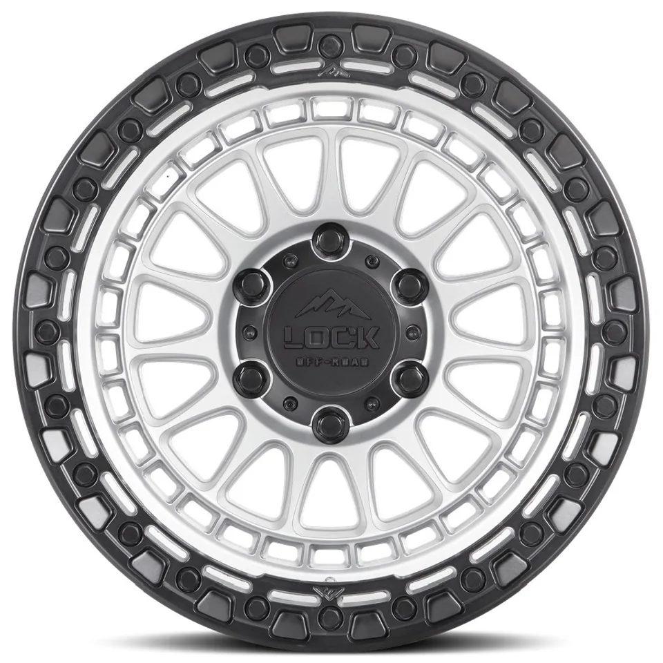 Lock Off-Road Mojave Matte Silver w/ Matte Black Ring 2 of 3