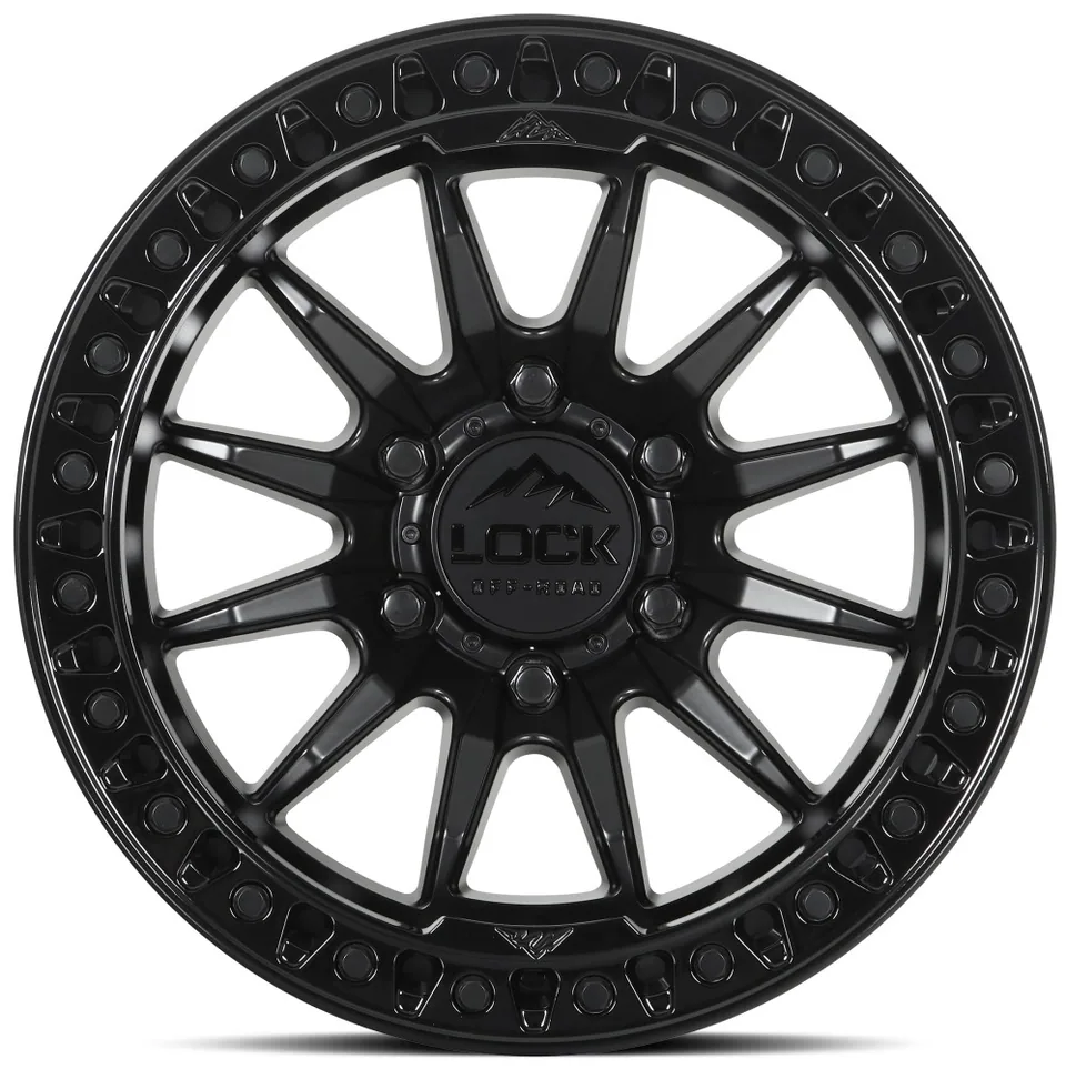 Lock Off-Road Trail Matte Black w/ Gloss Black Ring 2 of 3