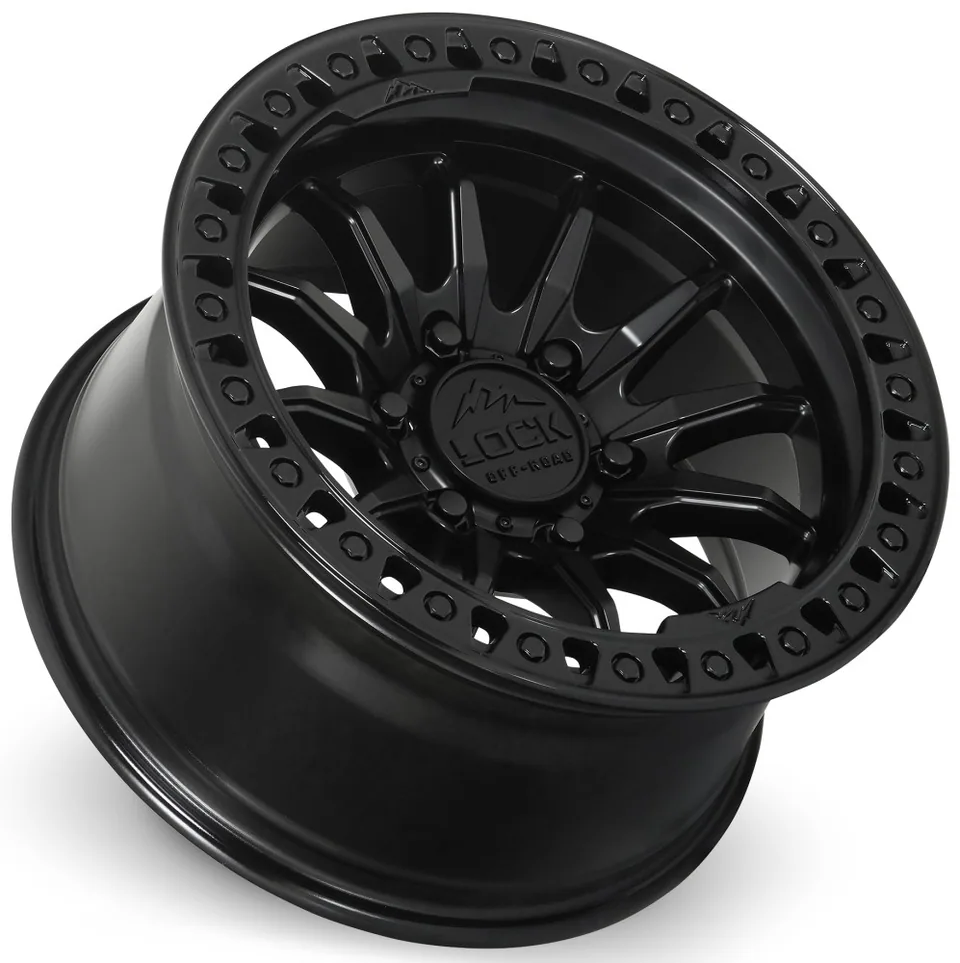 Lock Off-Road Trail Matte Black w/ Gloss Black Ring 3 of 3