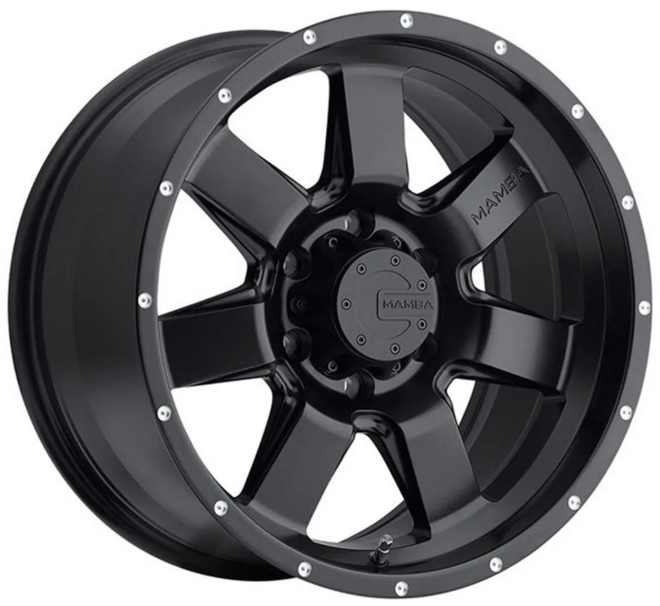 Mamba Off-Road M14 Matte Black w/ Drilled Holes 1 of 1