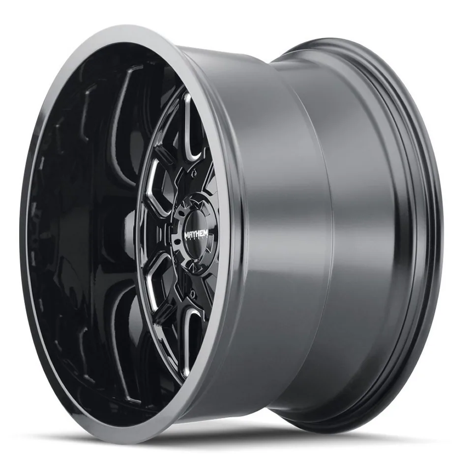 Mayhem Cogent 8107B Gloss Black w/ Milled Spokes 6x135 2 of 3