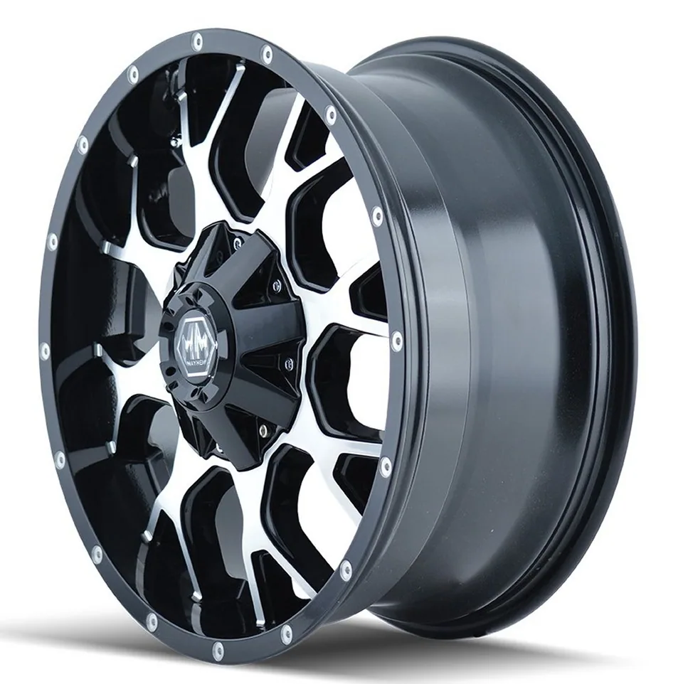 Mayhem Warrior 8015B Gloss Black w/ Machined Face 6x135 2 of 2
