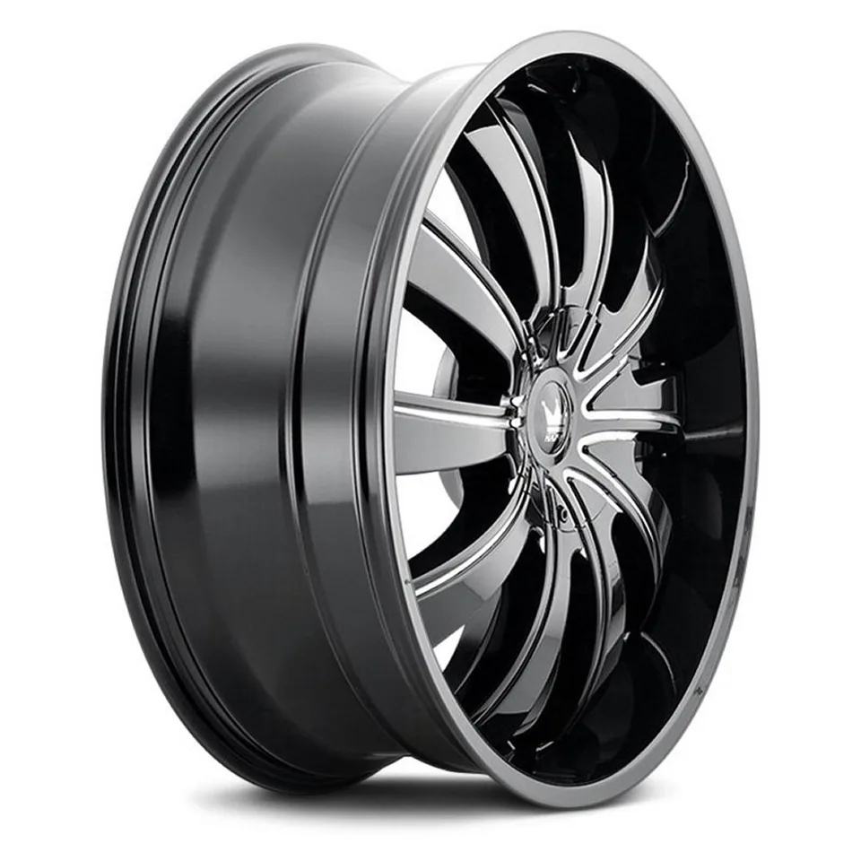Mazzi Rolla 374 Gloss Black w/ Milled Spokes 5x5/127 3 of 3