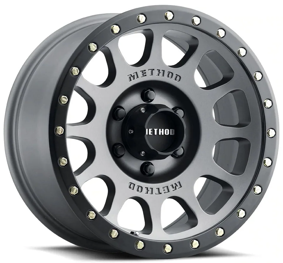 Method Race MR305 NV Titanium w/ Matte Black Lip 1 of 12