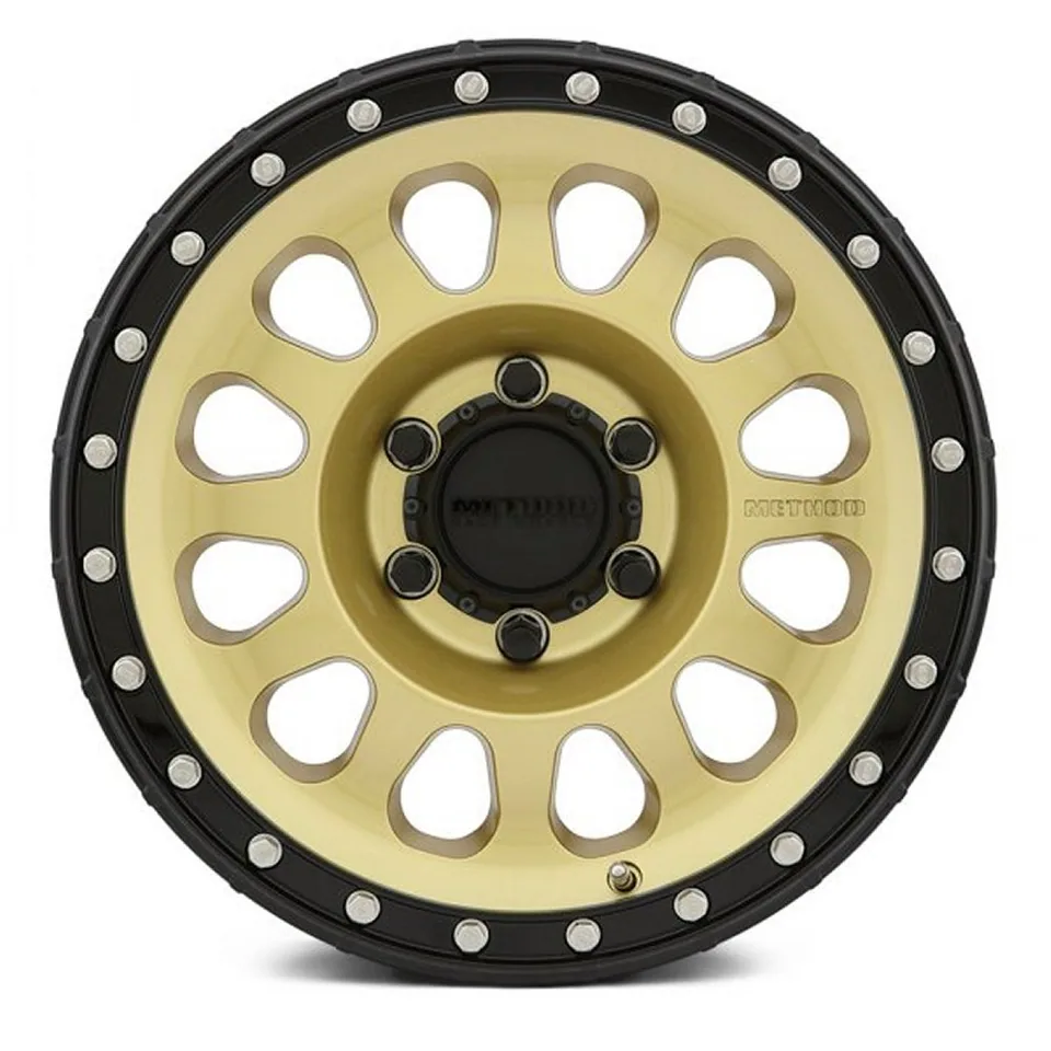 Method Race MR315 Gold w/ Black Street Lock Lip 2 of 2