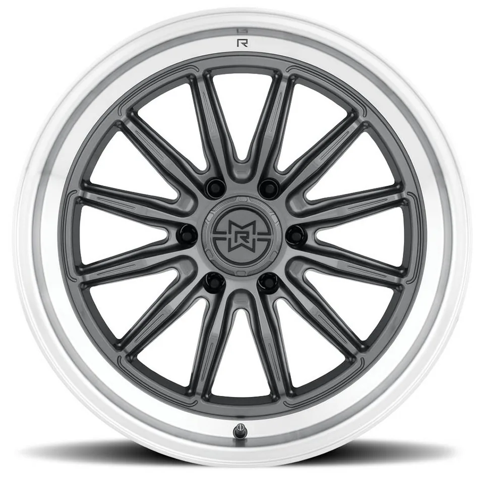 Method Race MR803 Raised Gloss Titanium w/ Machined Lip 2 of 3