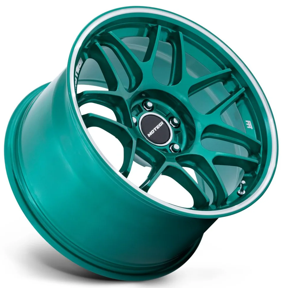 Motegi MR158 Hokkaido Green w/ Machined Lip 2 of 3
