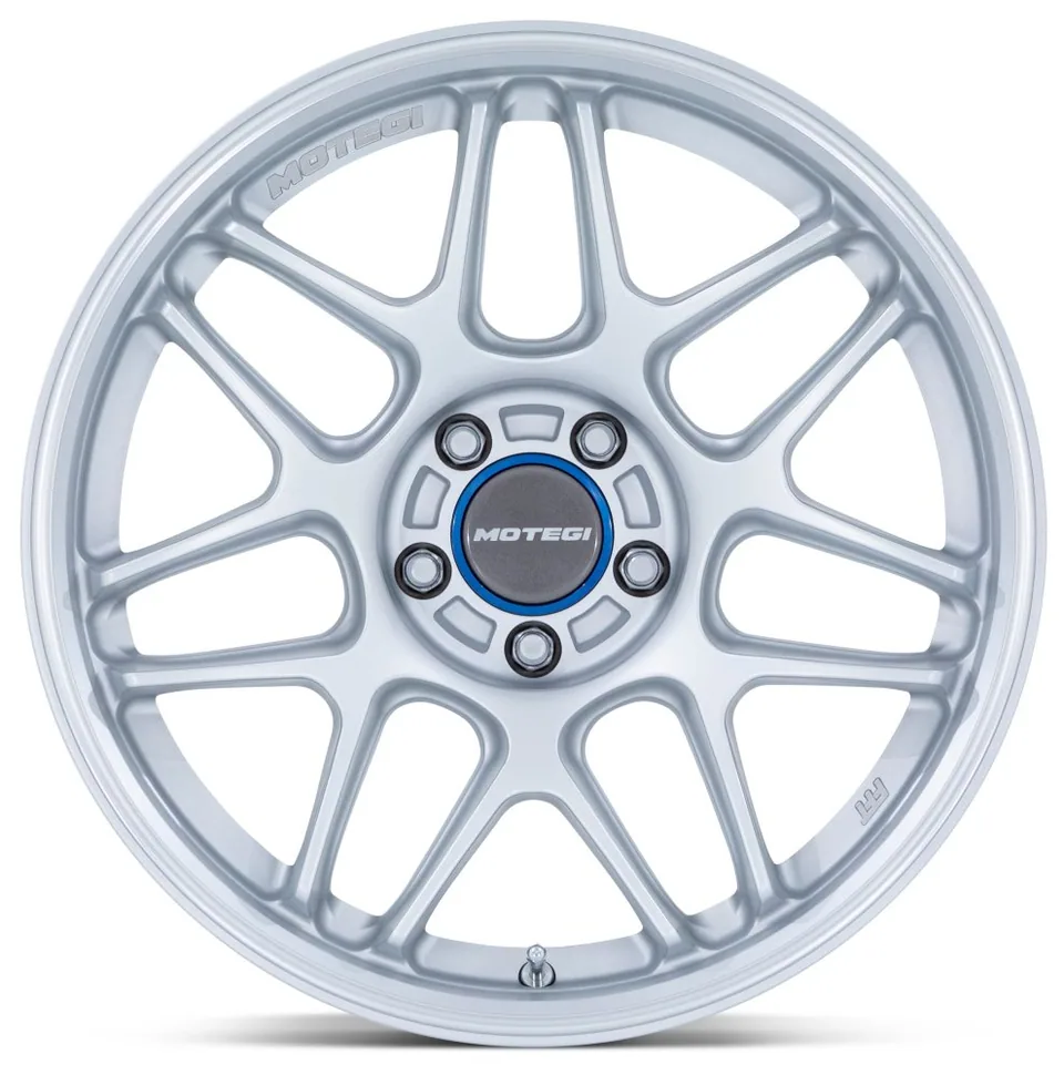 Motegi MR158 Hyper Silver w/ Machined Lip 3 of 3