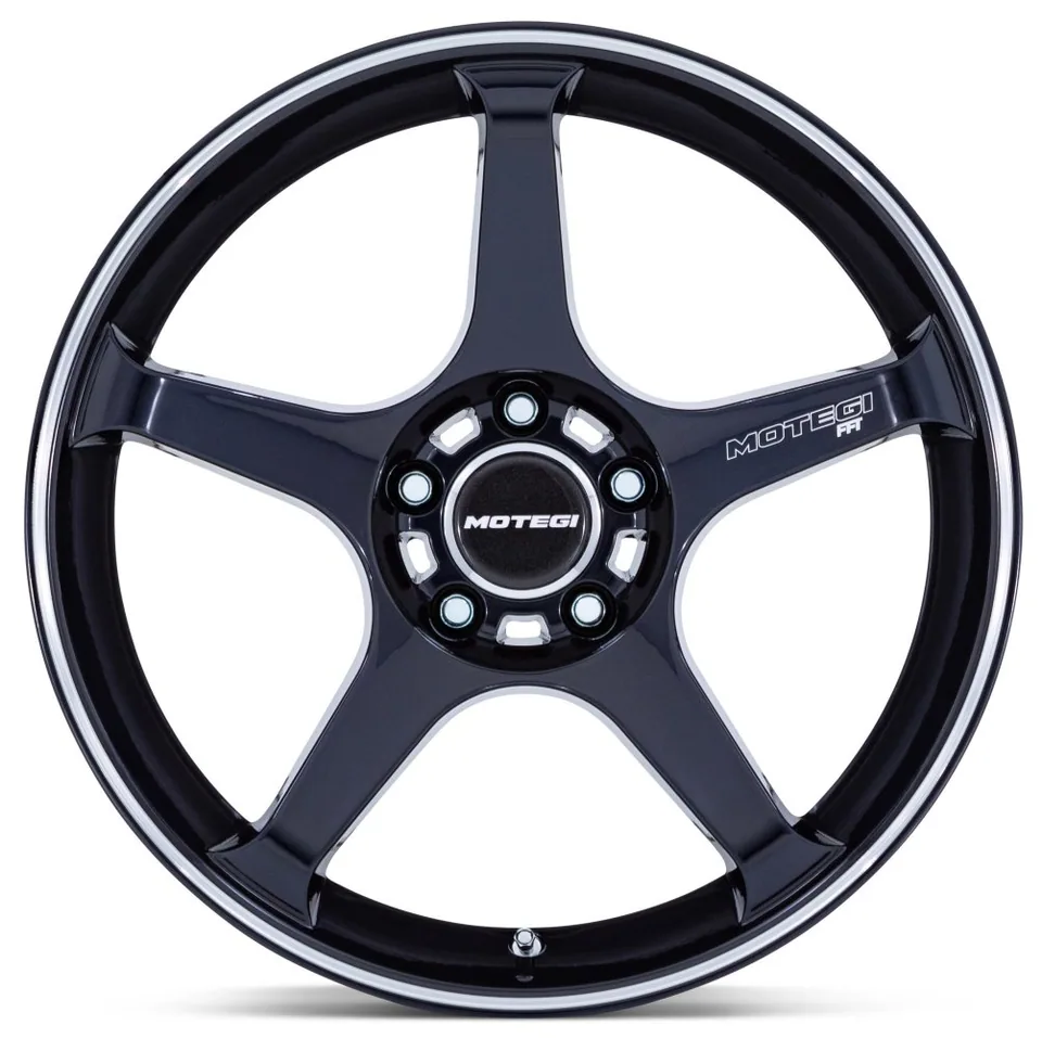 Motegi MR159 Obsidian Blue w/ Machined Lip Stripe 3 of 3