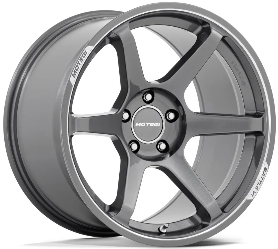 Motegi MR160 Gloss Gunzilla w/ Machined Lip 1 of 3