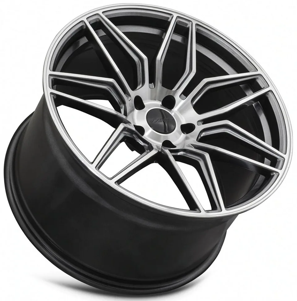 MRR M024 Corvette C8 Replica Wheels Gunmetal Machined 2 of 6