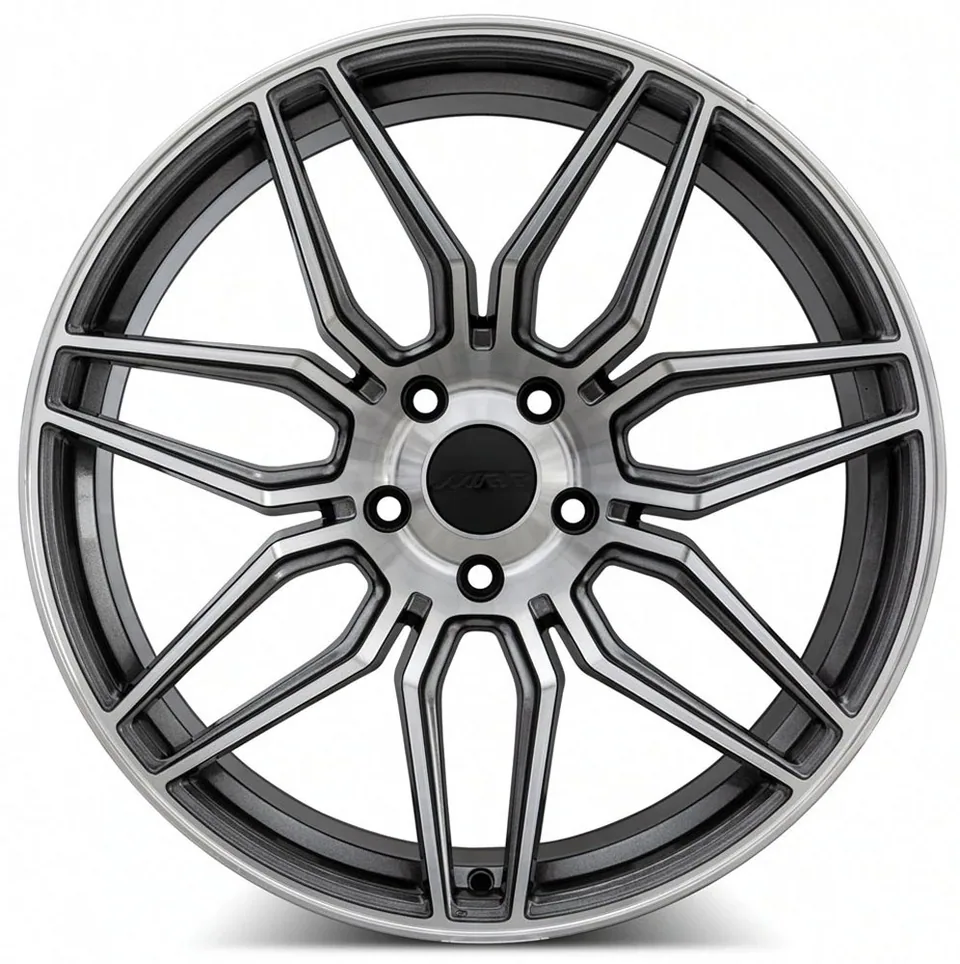 MRR M024 Corvette C8 Replica Wheels Gunmetal Machined 3 of 6