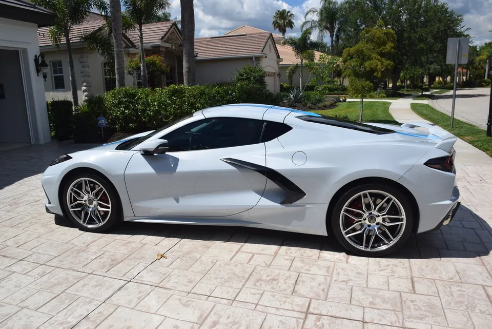 MRR M024 Corvette C8 Replica Wheels Gunmetal Machined 4 of 6