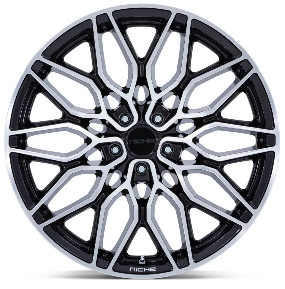 Niche Calabria 5 Gloss Black Machined NC277 2 of 3