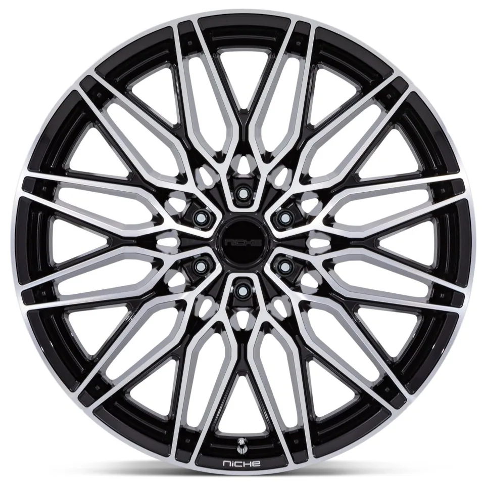 Niche Calabria 6 Gloss Black Machined NC278 2 of 3