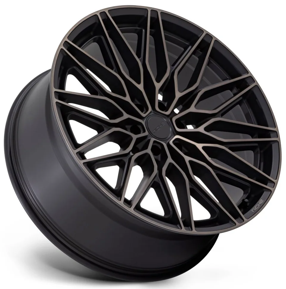 Niche Calabria 6 Matte Black Machined Dark Tint NC278 2 of 3