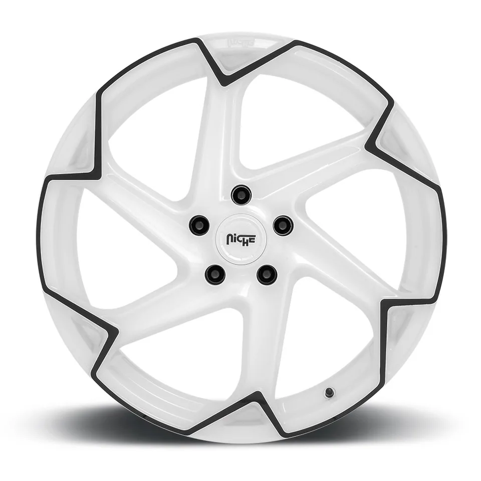 Niche Flash Gloss White w/ Black Trim M257 3 of 4