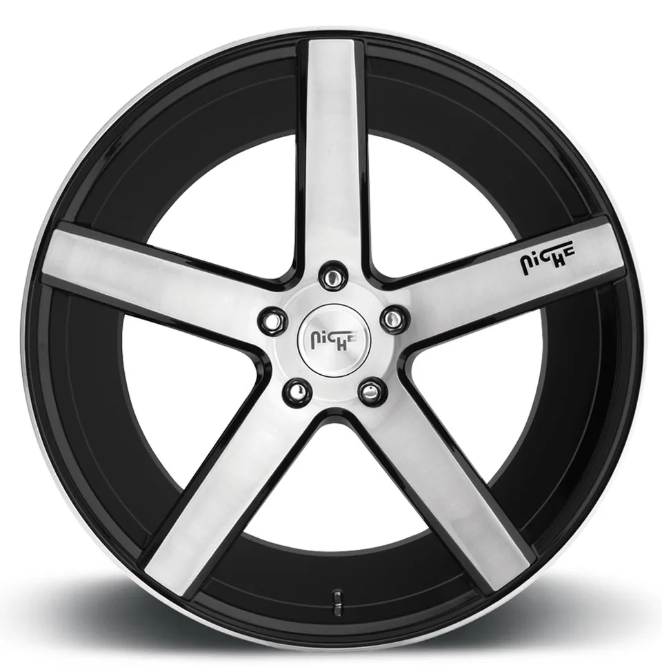Niche Milan Brushed w/ Gloss Black M124 3 of 4