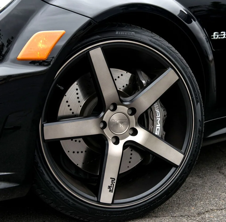 Niche Milan Matte Black Machined w/ Tint M134 2 of 3