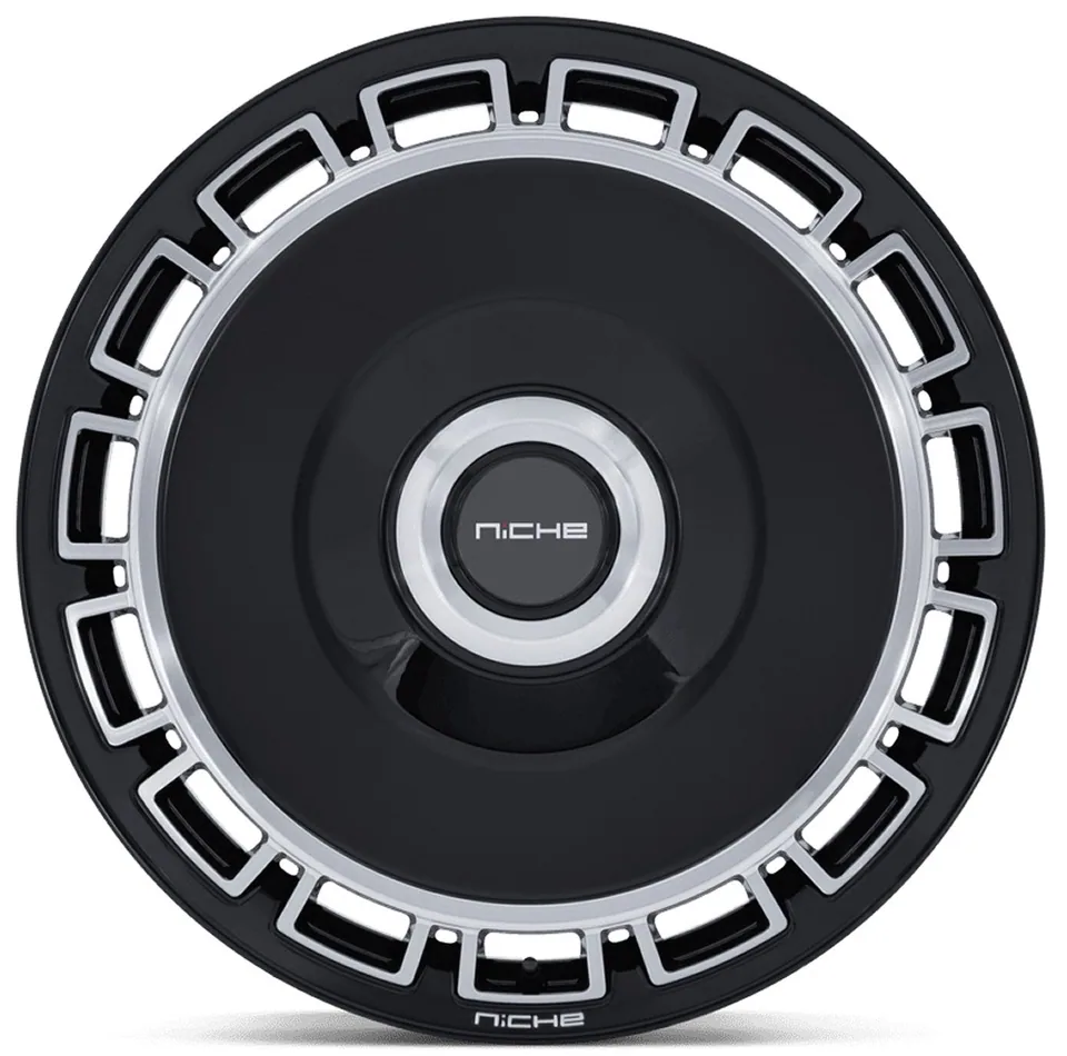 Niche Venice Gloss Black Machined NC287 5x112 | 2 of 3