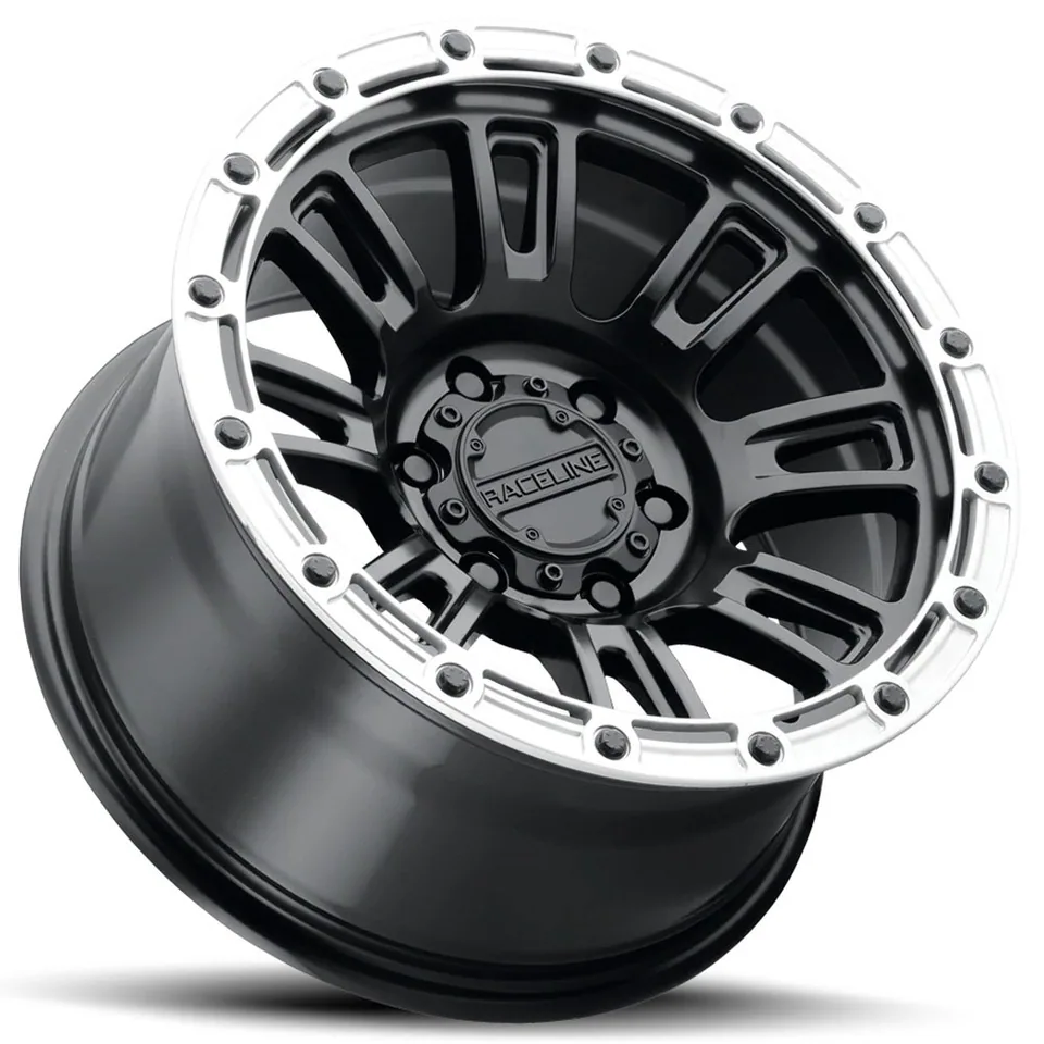 Raceline 956BS Compass Satin Black w/ Silver Ring 2 of 2