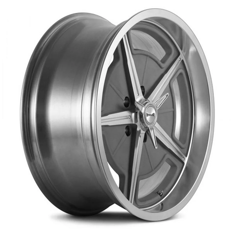 Ridler 605 Gray Machined Spokes & Lip 2 of 3